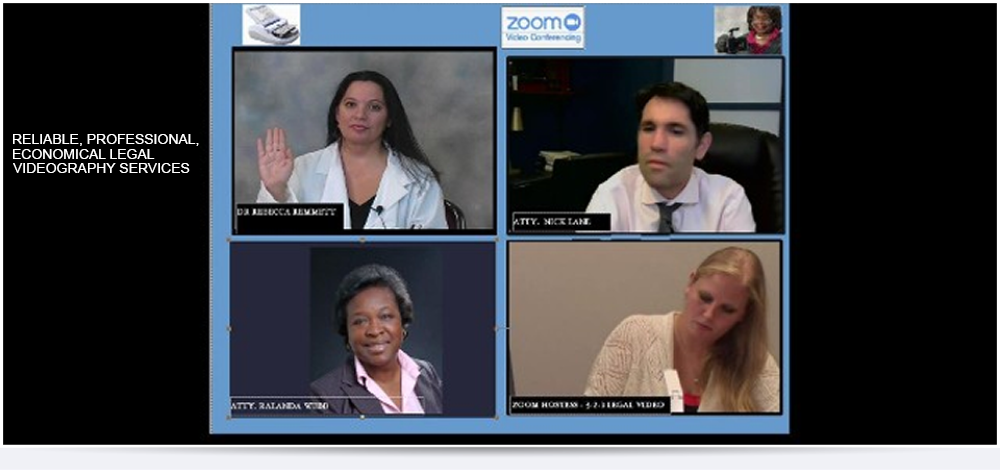 Four People Having A Zoom Meeting 